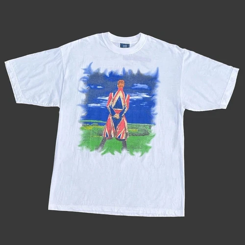 David Bowie 90s Vintage Earthling World Tour Band Conce 1990s vintage concert t-shirt, vintage, single stitch, B+ condition