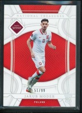 2022 JAKUB MODER 51/99 PANINI NATIONAL TREASURES FIFA ROAD TO WORLD CUP ROOKIE