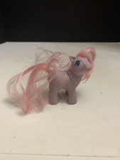 Vintage 1984 Hasbro My Little Pony Purple Light Pink Hair Hong Kong 3"