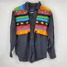 Vintage Panhandle Slim Button Down Retro Western Fashion Rodeo Shirt Small