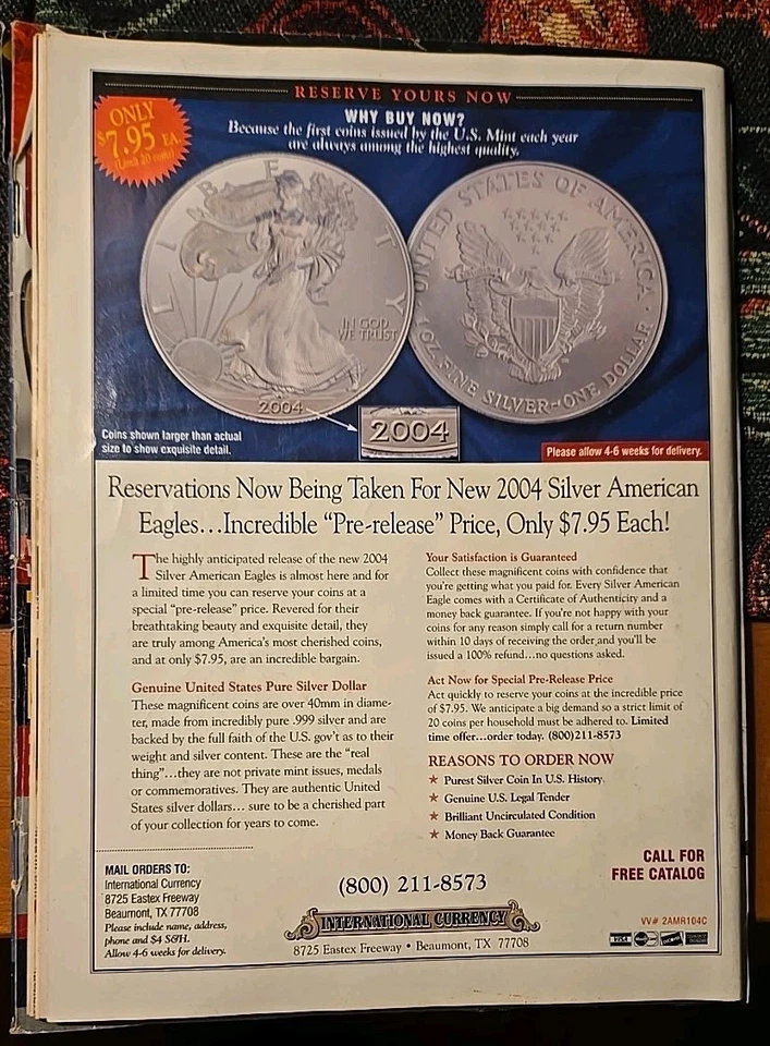 American Rifleman Magazine January 2004: Best Of Ruger, Remington 504, Wilson Foto 2 de 4