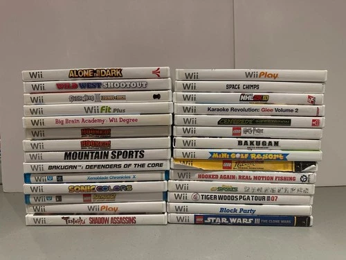 Lot of 28 Nintendo Wii & Wii U Games