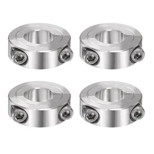 4pcs Shaft Collar for 5/8" Rod 1-5/16" OD 7/16" Double Split Axle Clamp-On