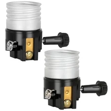 2 Pack UL Listed E26/E27 Light Socket 2 Pack-Light Socket Replacement