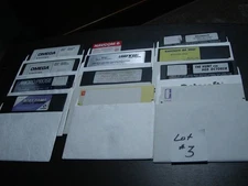 Commodore (12) 5.25" Disks Lot #3, Omega, Boot Camp, Bismark, Red October +