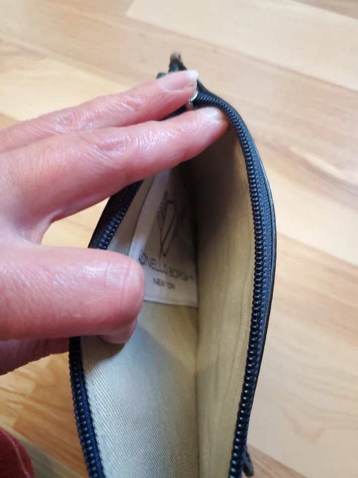 Leonello Borghi Of New York Black Leather Pouch - Image 4 of 4