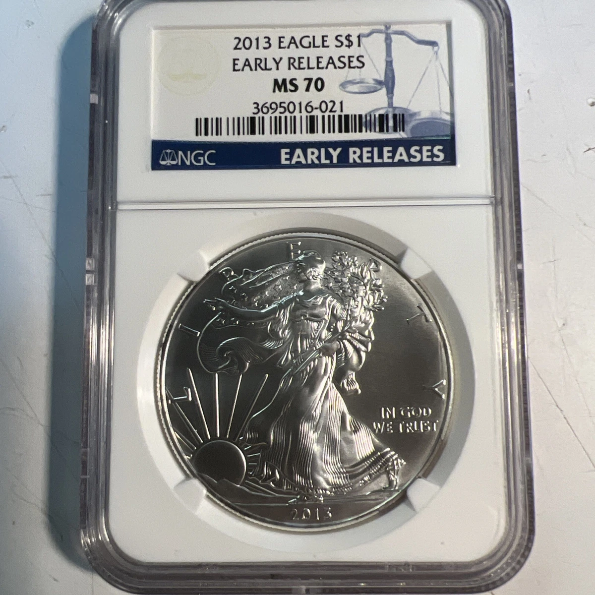25+ 2013 Grade MS 70 NGC Certified Silver Bullion Coins for sale