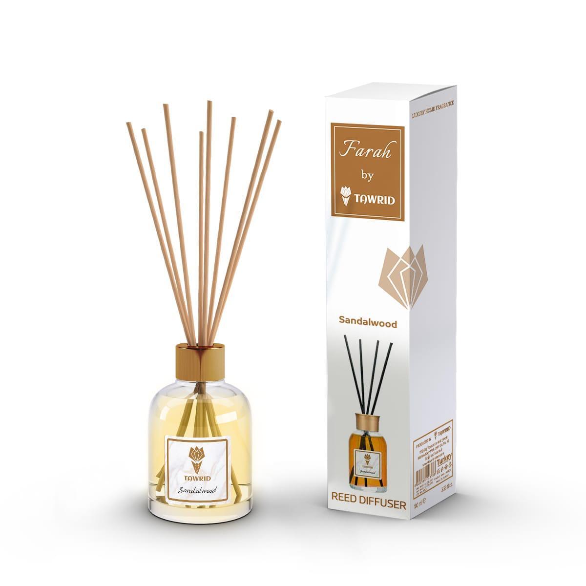 Farah Duftöl I Diffuser mit Stäbchen I Raumduft mit ätherischen Ölen 100 ml