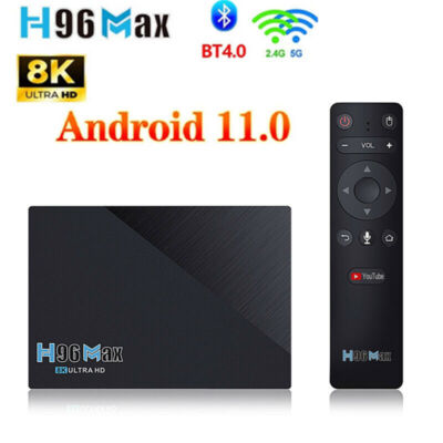H96 MAX RK3566 Android 11.0 8K TV Box 8GB+128GB 2.4G&5G Wifi+BT +1000M