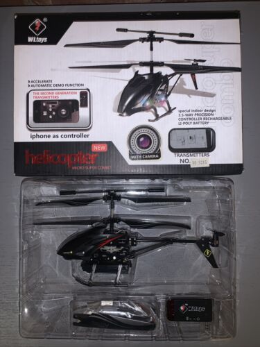 scheme Refine Muddy WLtoys Model S215 Super Micro Gyro RC Helicopter With Video Camera - OPEN  BOX | eBay
