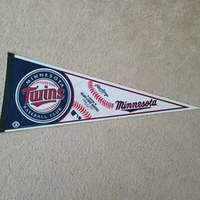 Minnesota Twins Rico Tag Express MLB Blue White Pennant 30" Long x 12" Wide New