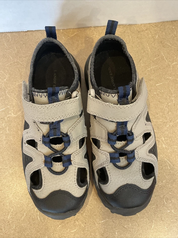 Usado x1 LANDS END Niños Talla 11 Todo Clima Punta Cerrada Exterior Sandalias Zapatos Niños Foto 3 de 4
