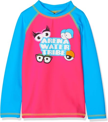 arena ragazza camicia nuoto camicia nuoto manica lunga protezione solare, UV50 +, Spilla - Foto 1 di 5