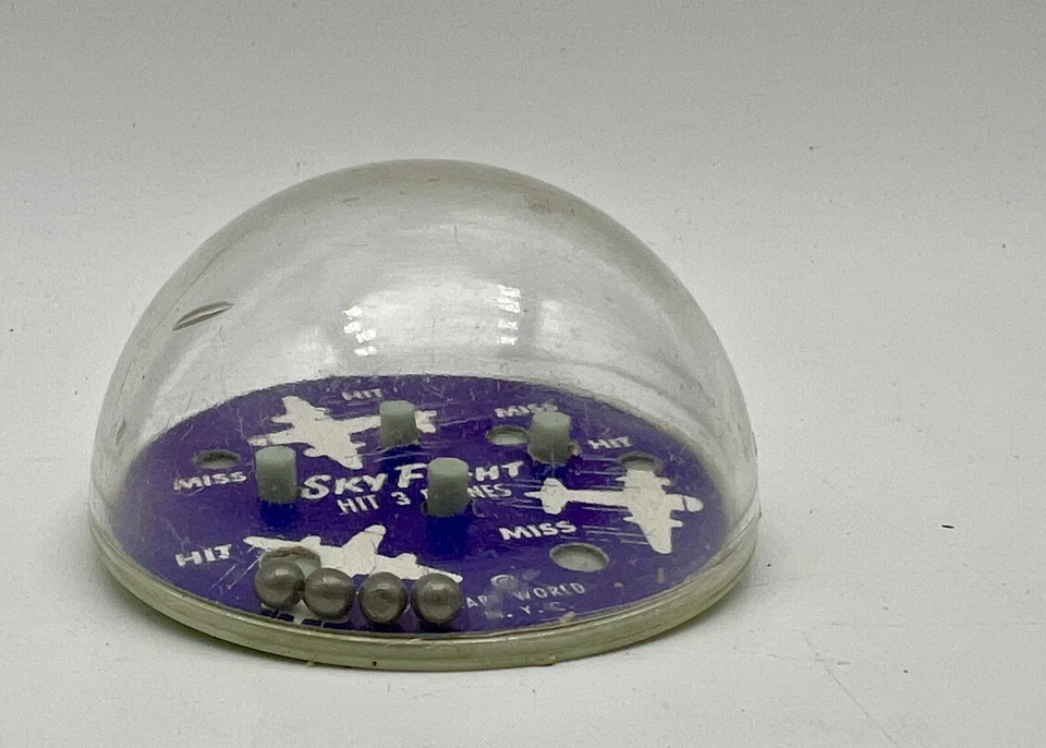 Vintage SKY FIGHT Handheld Metal Ball Small Toy Plane Game by Baby World N.Y.C. - Image 3 of 4