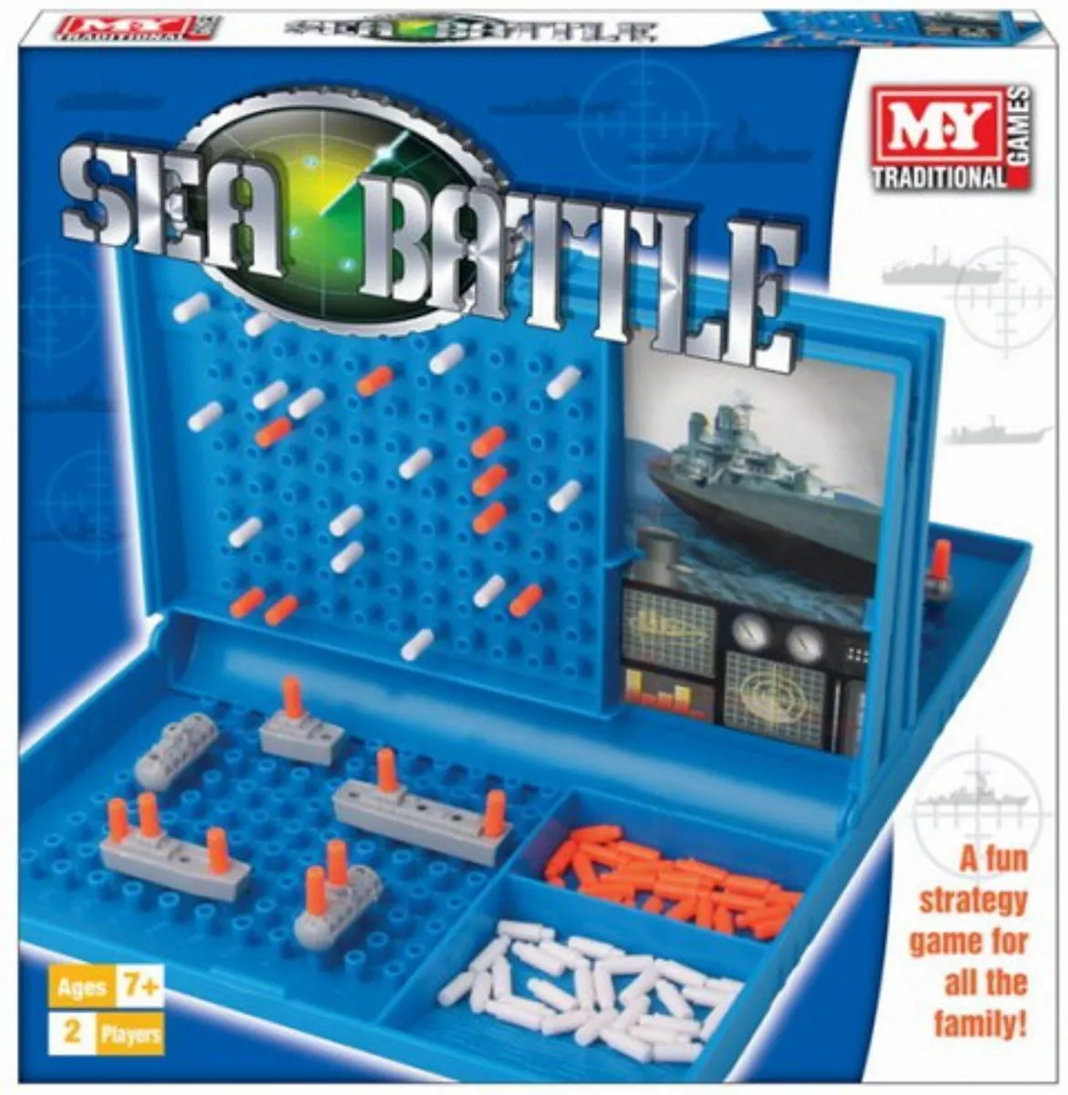  Battleship Classic Board Game, Strategy Game for Kids Ages 7  and Up, Fun for 2 Players : Toys & Games