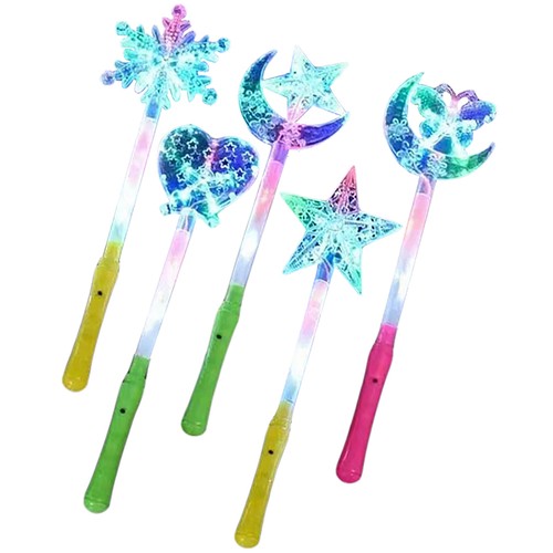 Flashing Lights Up Glow Sticks Star Wand Party Concert Xmas Halloween Kids Gift