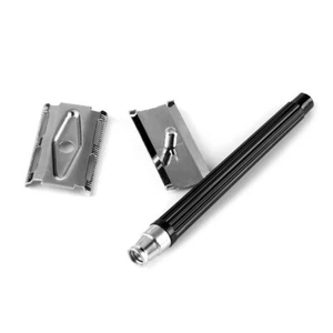 SMUK Razor Safety Razor in Silver and Black