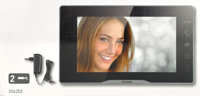 Bticino 334253 Video-Türsprechanlage 2 Drähte 7 Zoll 17,8 cm Farbe Freisprechein