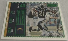 2022 Contenders Football LaDainian Tomlinson Chargers Game Day Ticket Green Foil