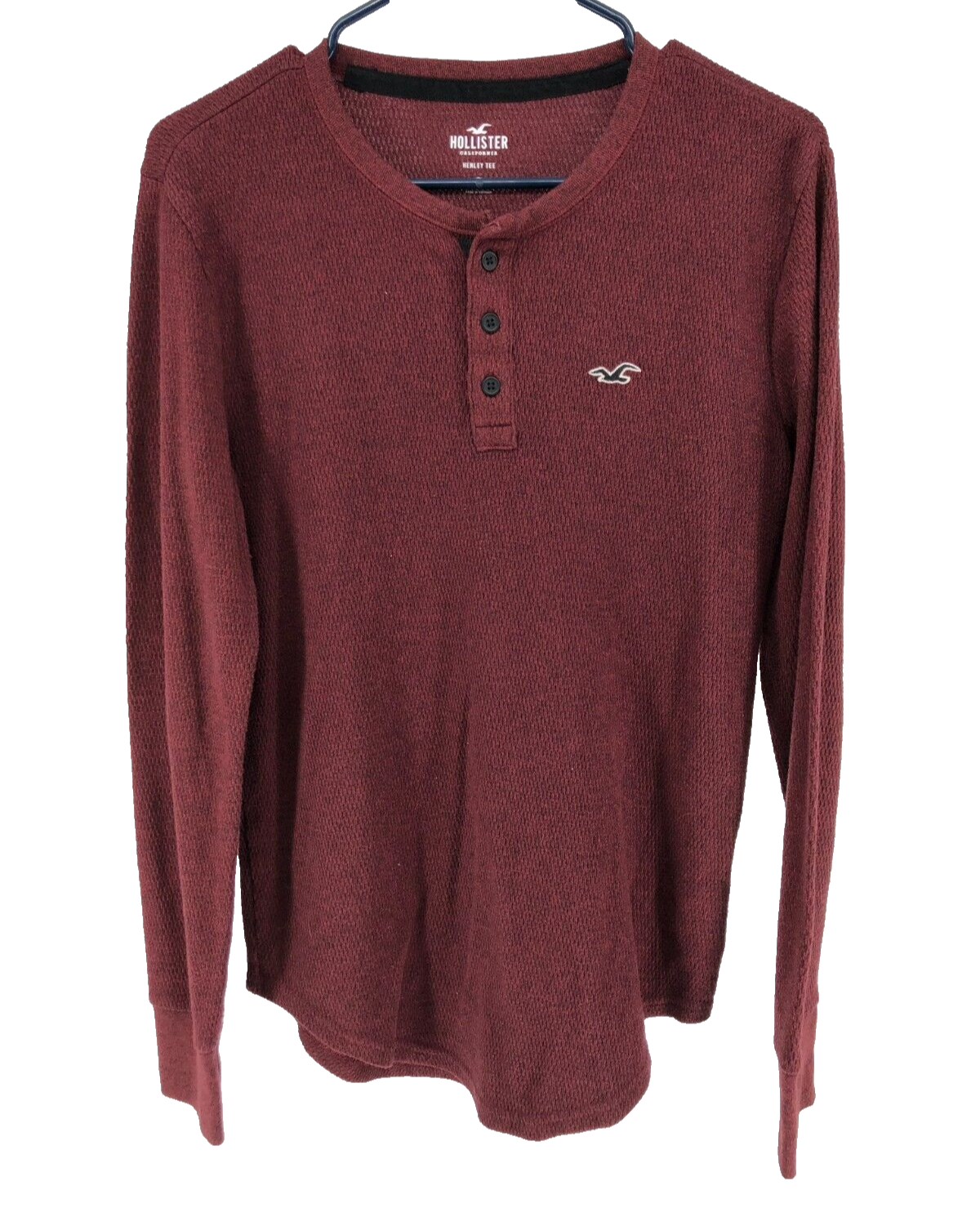 Hollister Long Sleeve T-Shirt Women's Size Small Maroon Red