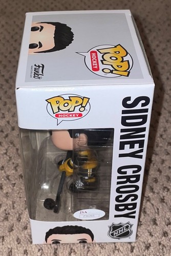 SIDNEY CROSBY SIGNED FUNKO POP JSA AUTOGRAPH PITTSBURGH PENGUINS HOCKEY AUTO KID - Picture 3 of 7