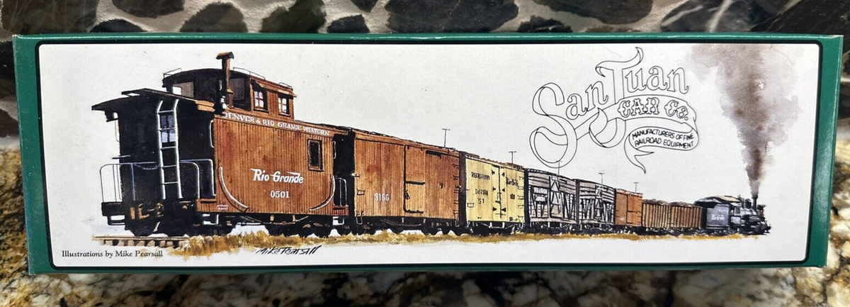 San Juan Car Co. On3 Scale Kit #116 D&RGW Rail & Tie Car #06084 w