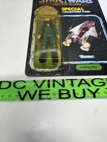 A-WING PILOT Star Wars Power Of The Force 92 Back 1984 MOC Vintage READ Kenner - Picture 9 of 24