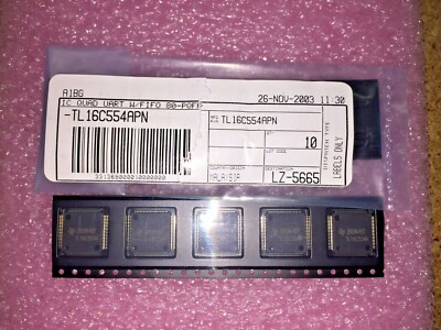 (2 PIECE LOT) TL16C554APN, UART 4-CH 16Byte FIFO 3.3V/5V 80-Pin LQFP