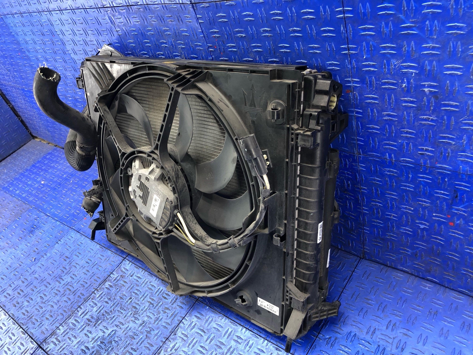 2014 2017 MASERATI QUATTROPORTE 3.0L MAIN & AUXILIARY RADIATOR CONDENSER FAN SET