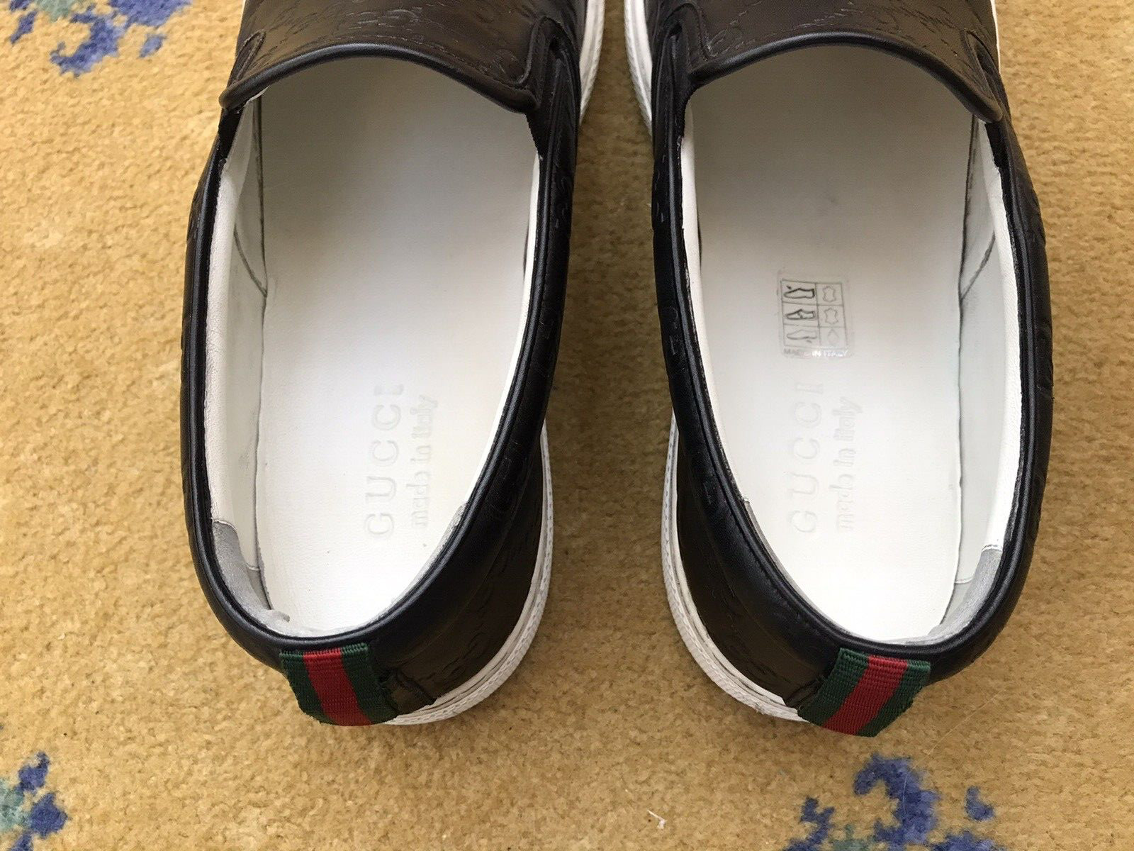 Gucci Trainers Sneakers Shoes Monogram Web Green Red Deck Mens UK 8 US 9 EU 42 thumbnail 13