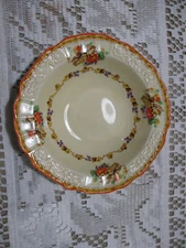 Myott Staffordshire England Soup Bowl 7 3/4" Flowered #133