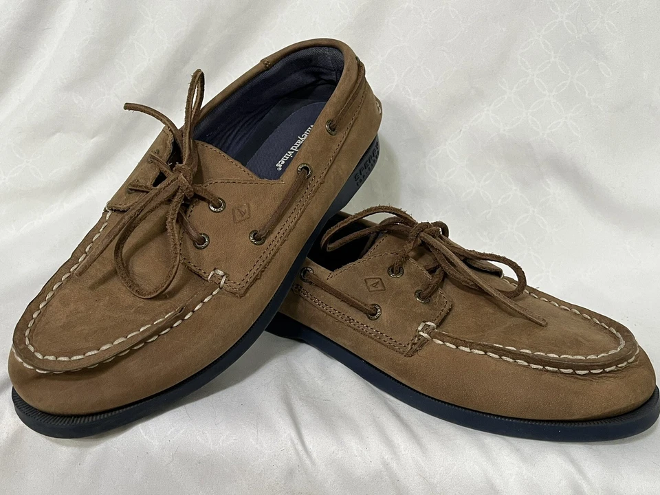 Boys Vineyard Vines X Sperry Boat Shoes Loafers Sz 5 M GUC Laces - Image 2 of 4