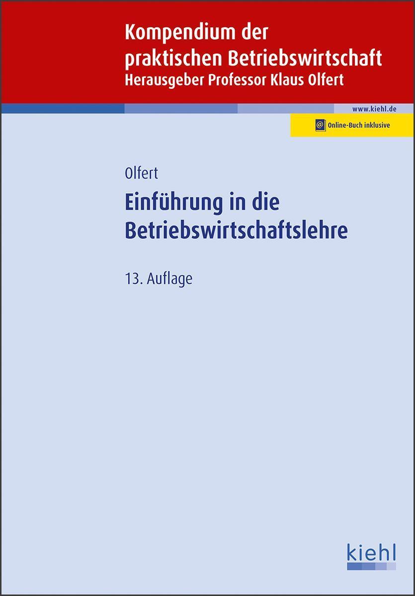 Thumbnail - Einführung In Die Betriebswirtschaftslehre | Klaus Olfert (u. A.) |