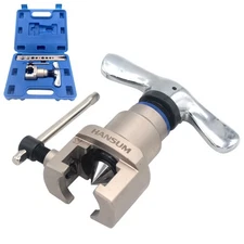 Brake Line Flaring Tool Kit Swaging HVAC Pipe Expander Repair Eccentric Cone ...