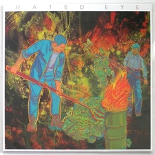 RATED EYE 2024 White Vinyl LP Pittsburg Post Hardcore Math Rock Ex-Night Vapor