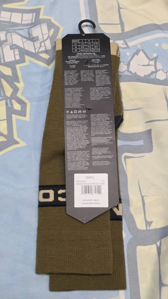 VOLCOM Women's Socks Friggid Wool Blend OTC Long Socks Women's Size 4 to 6.5 - Image 3 of 4