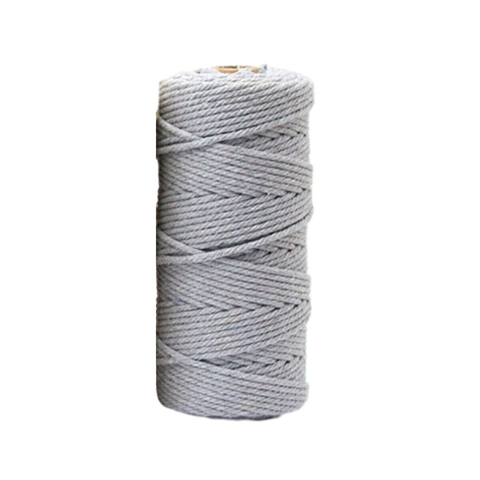 Usaf Red Rope 100M 3Mm Natural Cotton String Twisted Cord Craft Macrame Artisan Rope ...
