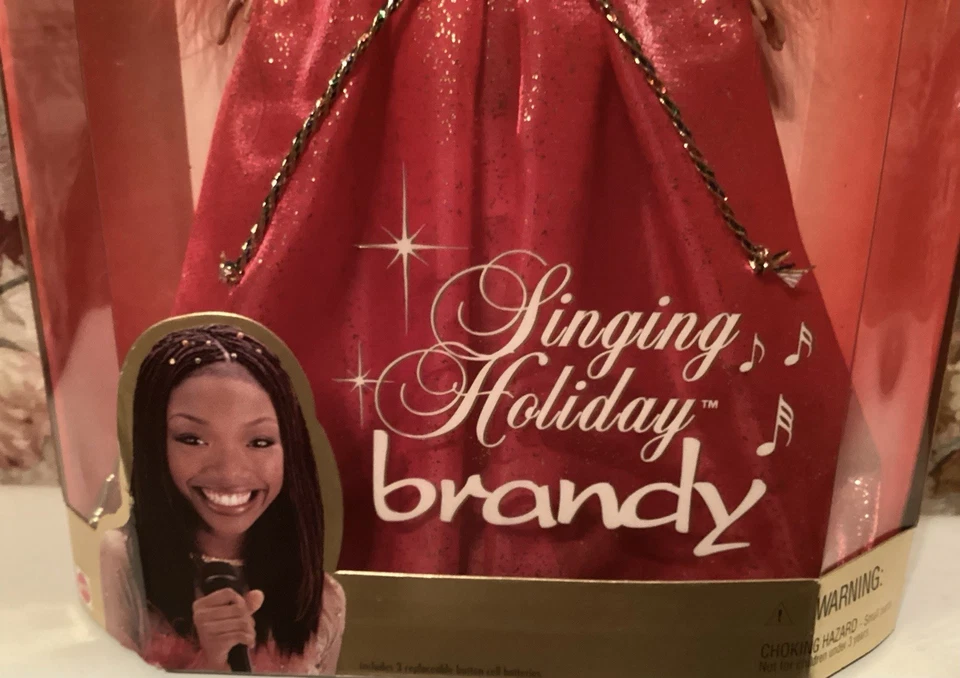 Muñeca BRANDY Moesha Singing Holiday 2000 estilo Barbie Mattel 27779 nueva en caja SF Foto 3 de 4
