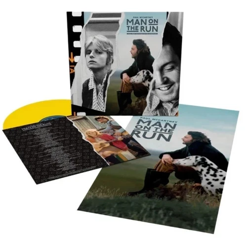 Paul McCartney Man On The Run Movie Soundtrack NY Taxi Yellow Vinyl LP Poster