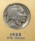 1925 Buffalo Nickel - VF  / Very Fine (SA)
