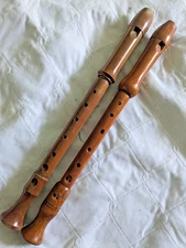 Vintage Adler Recorder Baroque Lot of two recorders