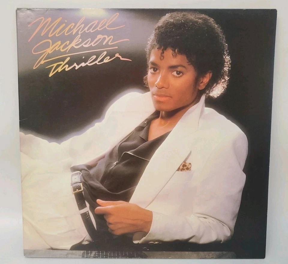 Michael Jackson Thriller 1982 US First Pressing No MJ Credit Misprint NM + ORIG - Image 3 of 4