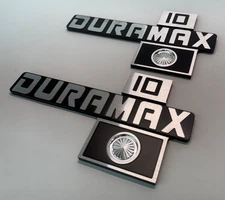Emblem Custom Billet Front Fender 'Duramax' Chevrolet Truck 1981-1987 C10