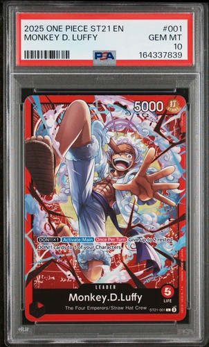 Monkey.D.Luffy (Luffy Deck) graded PSA 10 for sale on eBay
