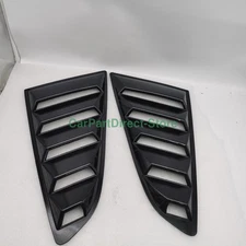 For 2015-23 Ford Mustang Glossy Black Side Vent Window 1/4 Quarter Scoop Louver