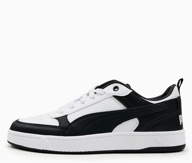 Puma Scarpe da Ginnastica Uomo Dribble Court Bianco Uomo Uk 10.5 Nero Bianco Nuove