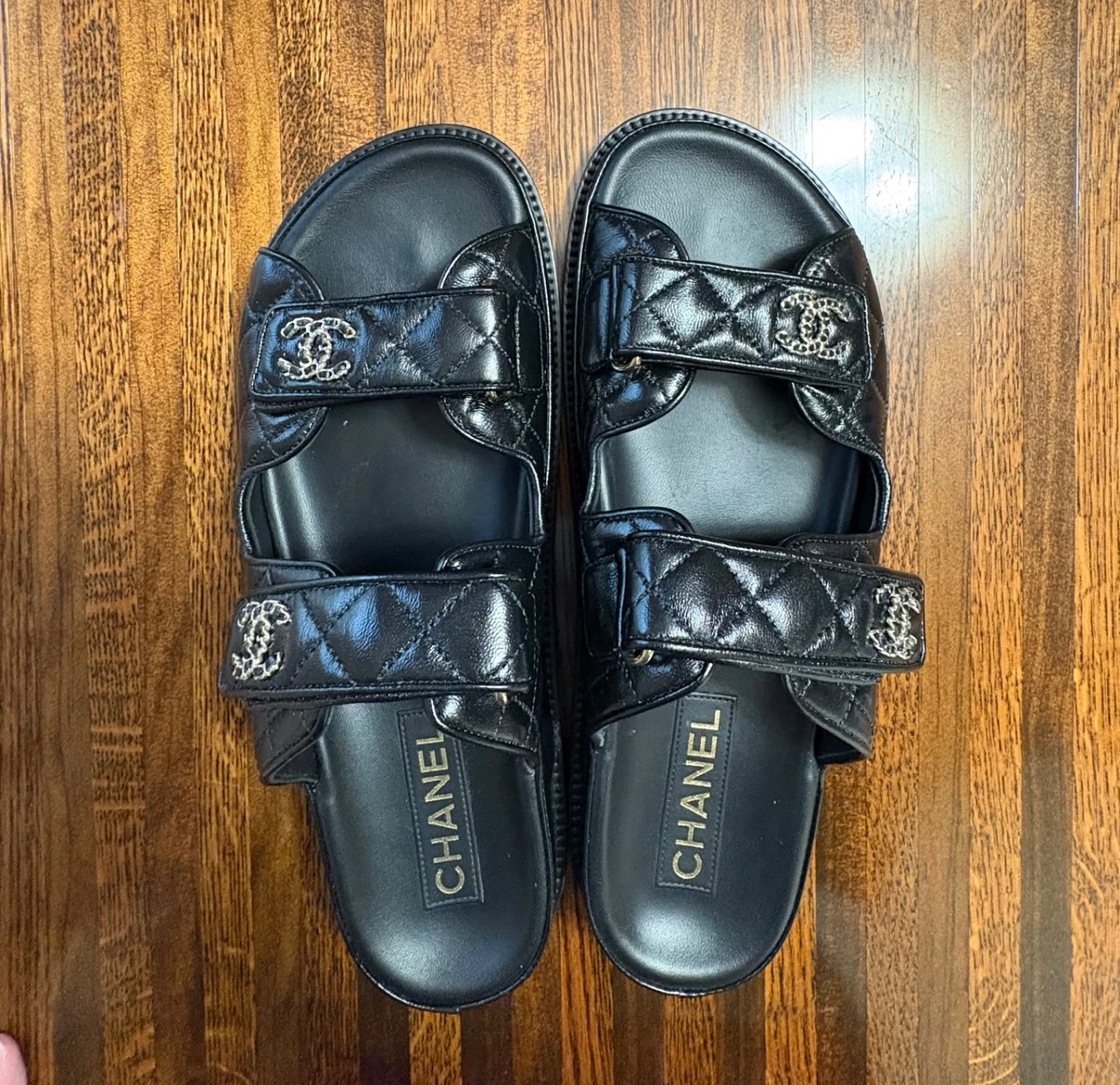 25+ CHANEL Solid Low (1-1.9 in) Heel Height Sandals for Women for