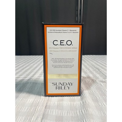 Sunday Riley CEO 15% Vitamin C Brightening Serum 1oz 30ml New in Box