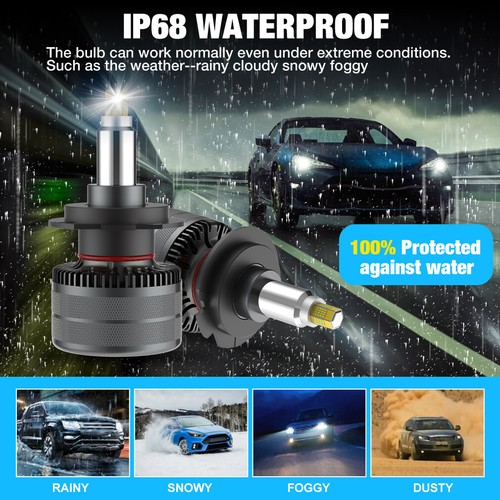 360° 6-Side H1 H11 H7 9005 9006 9012 LED Headlight Light Bulb Hi/Lo Beam 80000Lm - Picture 5 of 9