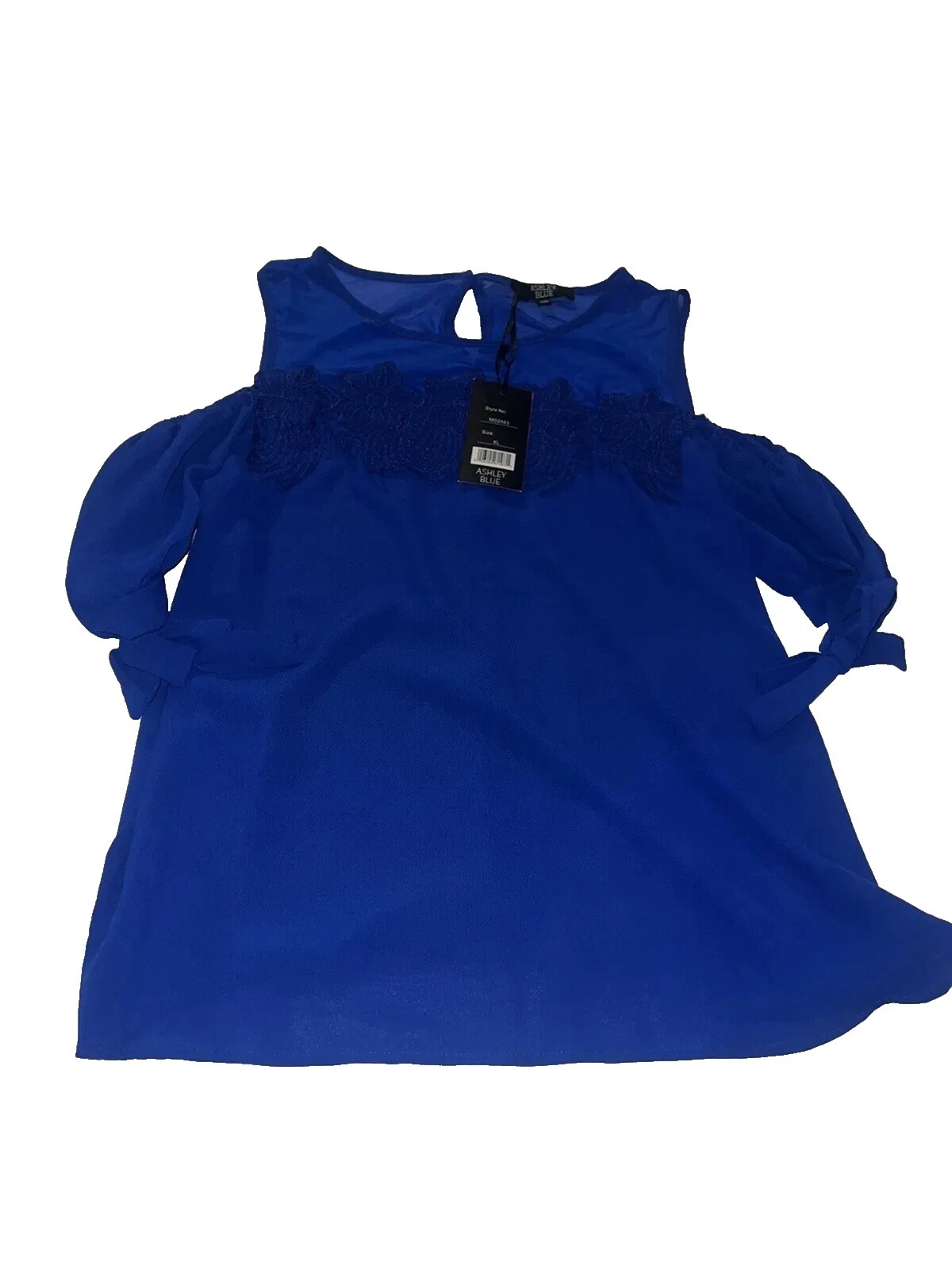 Blue Polyester Tops for Women